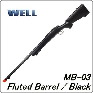 MB-03 Fluted Barrel / Black Color